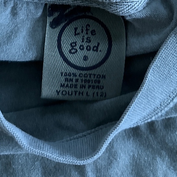 Life Is Good Youth Long-Sleeve Football Tee (L) - Picture 12 of 13